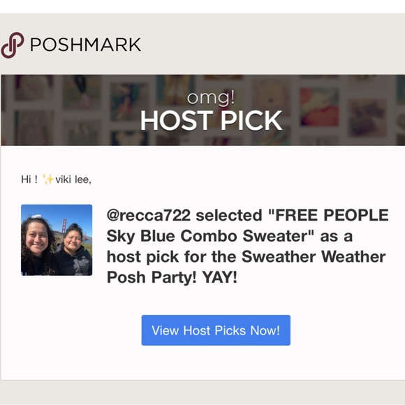 FREE PEOPLE 🎉HP🎉 Sky Blue Combo Sweater - Picture 5 of 5